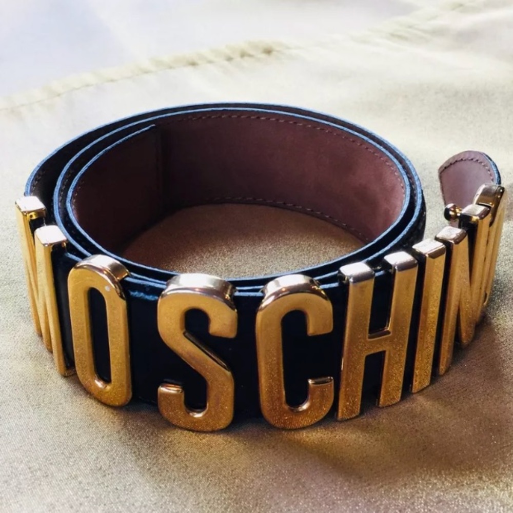 Authentic Moschino Belt Black Size Italian 42
